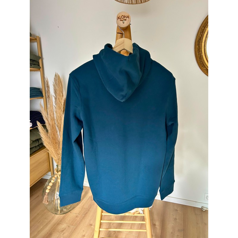 Sweat à capuche coton bio./Hoodie Aloha Way of life From Champagne to the Ocean