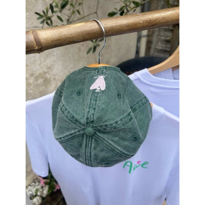 Casquette brodée Vintage Verte, Aloha Way of life ® Mode Lifestyle.