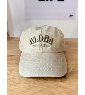 Casquette vintage Sable & Kaki Aloha Way of life®