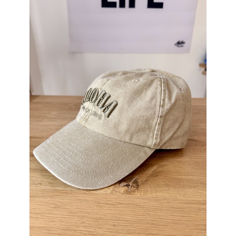 casquette vintage aloha way of life sable broderie kaki