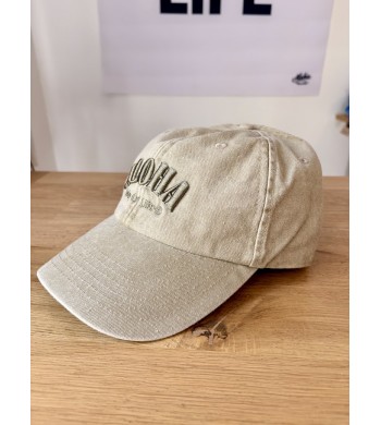 casquette vintage aloha way of life sable broderie kaki