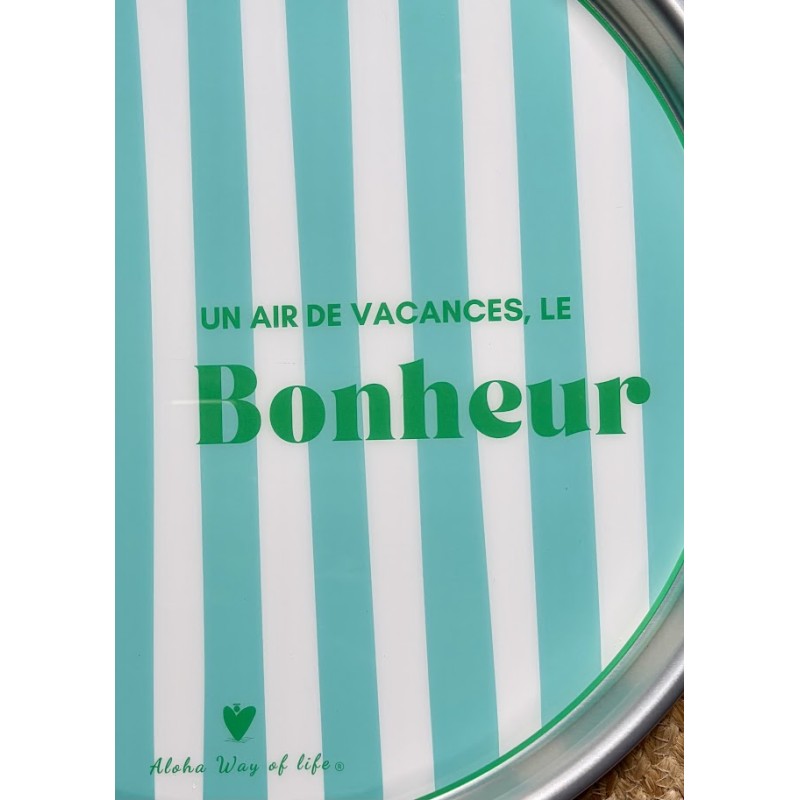Plateau Un air de vacances le Bonheur | Plateau déco bord de mer Aloha way of life