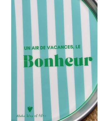 Plateau Un air de vacances le Bonheur | Plateau déco bord de mer Aloha way of life