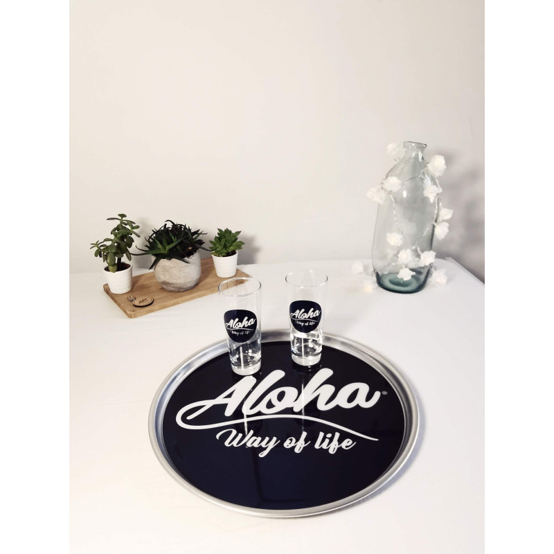 Verres coniques ALOHA Way of life ®. Idées cadeaux Aloha, apéro Time.