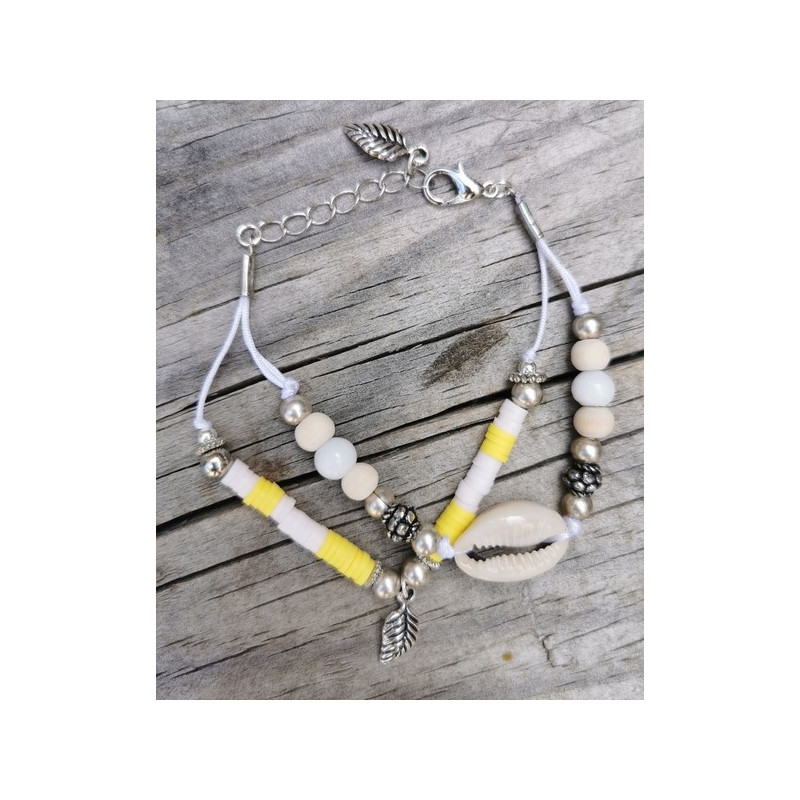 Bracelet style boho Esprit d'Hossegor. Surf lifestyle, Ocean Lovers.