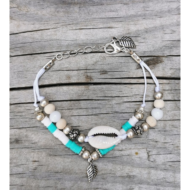 Bracelet style boho Esprit d'Hossegor. Surf lifestyle, Ocean Lovers.