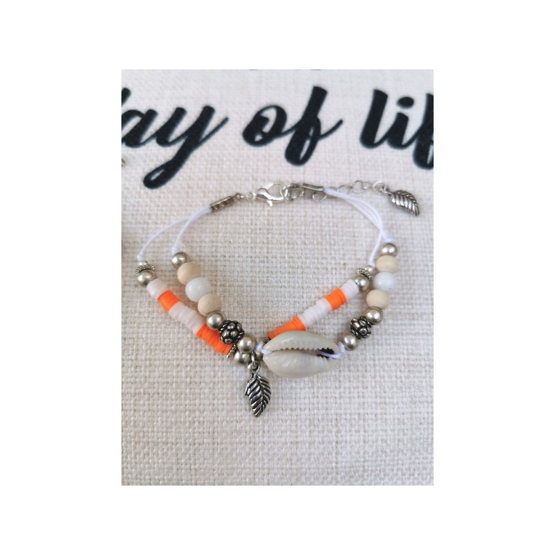 Bracelet style boho Esprit d'Hossegor. Surf lifestyle, Ocean Lovers.