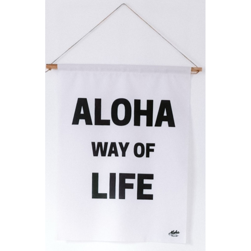 Bannière décorative Aloha Way of life, déco.Beach lifestyle, good Vibes.