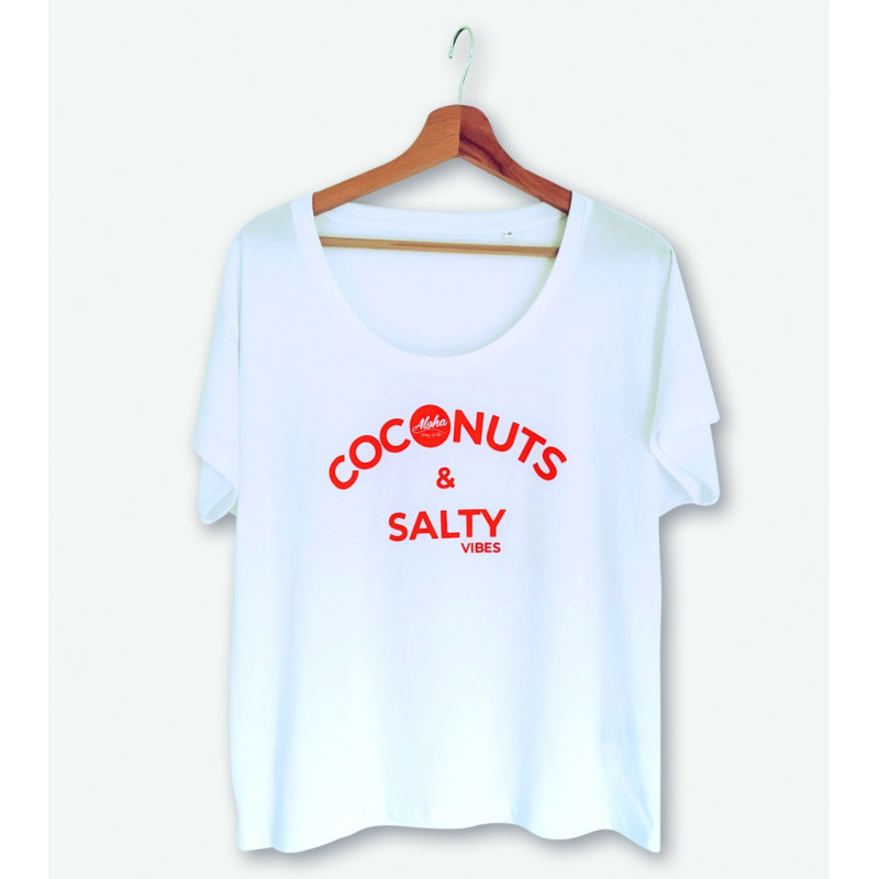 Tee-Shirt Coconuts & Salty Vibes/ Aloha Way of life ® Beach lifestyle.