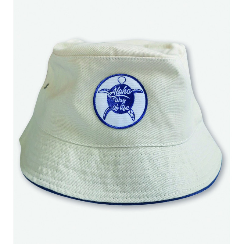 Bob avec écusson brodé Tortue Aloha Way of life ® Beach & Surf Lifestyle