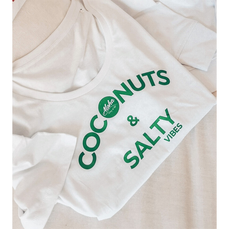 Tee-Shirt Coconuts & Salty Vibes/ Aloha Way of life ® Beach lifestyle.