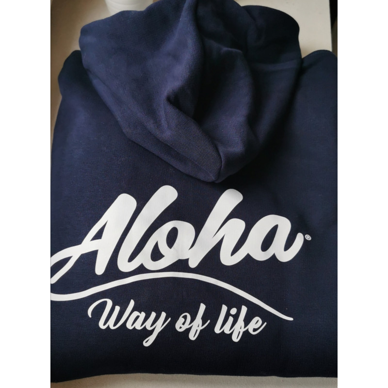 Sweat ALOHA Way of life ®, Marque Française Chill, Surf lifestyle.
