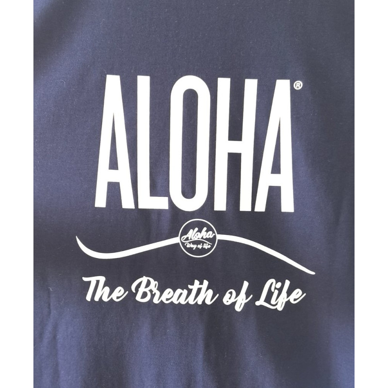 T-Shirt Breath Aloha Way of life, coton bio. mixte,