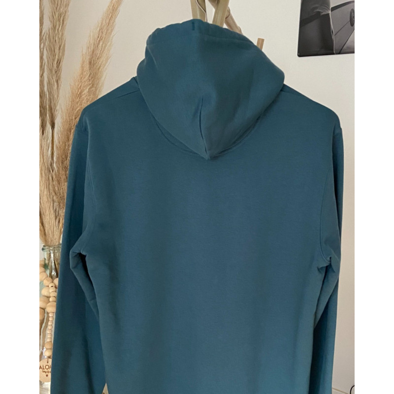 Sweat à capuche coton bio. / Hoodie " Aloha Way of life From Champagne to the Ocean"