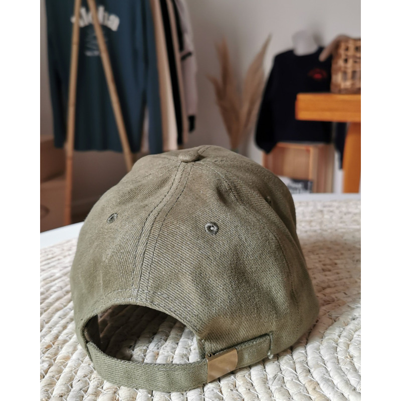 casquette baseball kaki broderie aloha way of life marque française, mode lifestyle