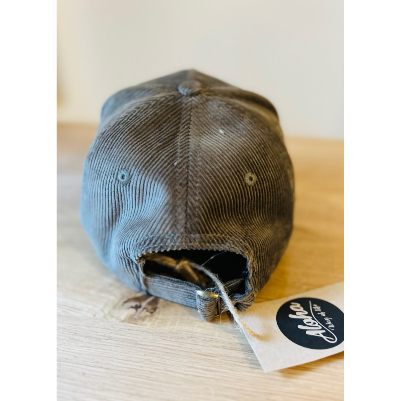Casquette en velours côtelé Kaki + broderie Aloha Way of life ® Mode Lifestyle.