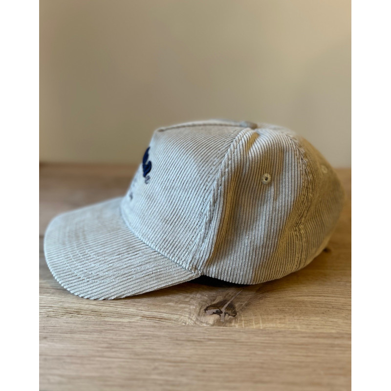 Casquette velours côtelé Beige + broderie Aloha Way of life ® Mode Lifestyle.