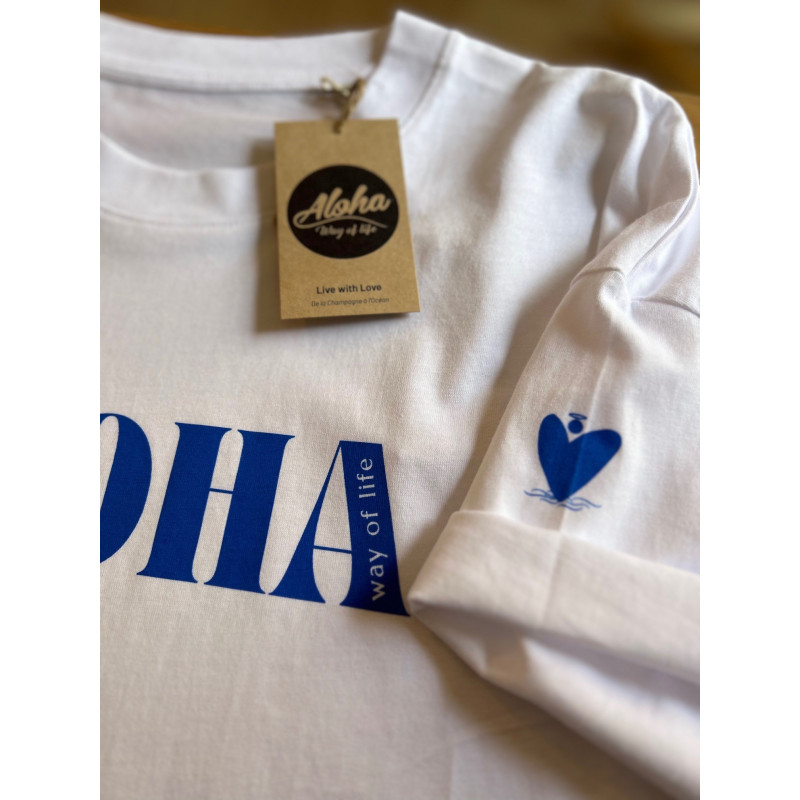 T-SHIRT FEMME ALOHA WAY OF LIFE + COEUR