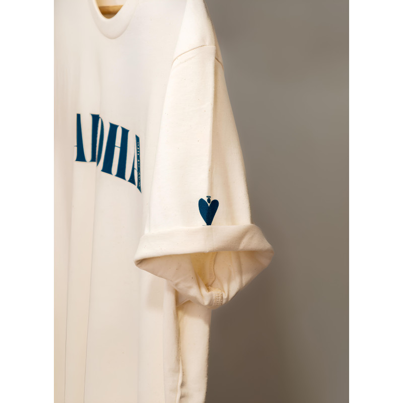 Tee-Shirt mixte 100% coton Bio, Aloha Way of life ® + Coeur Aloha - Raw natural