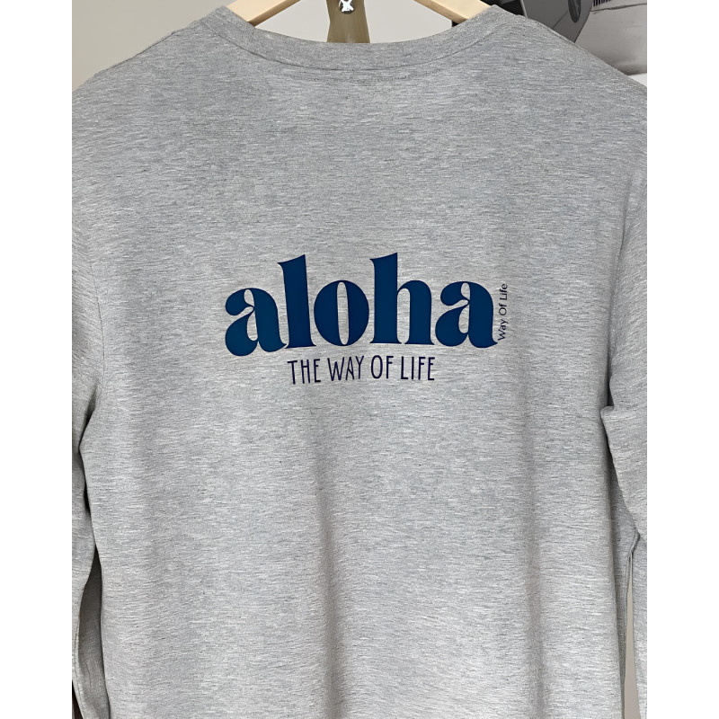 Tee-Shirt coton Bio - Aloha The Way Of Life - manches longues - Aloha Way of life ®