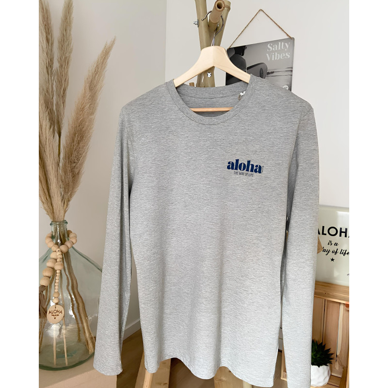 Tee-Shirt coton Bio - Aloha The Way Of Life - manches longues - Aloha Way of life ®