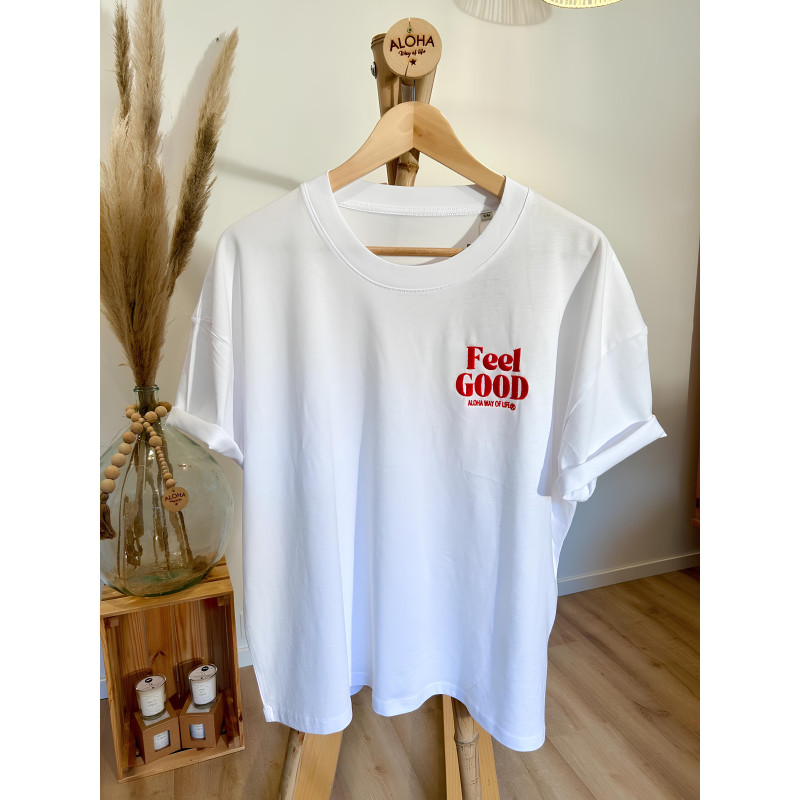 T-SHIRT FEMME FEEL GOOD ALOHA WAY OF LIFE