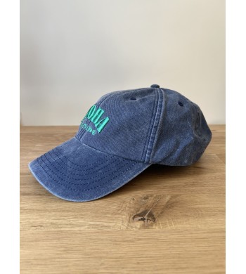 Casquette vintage Bleu denim & Vert Aloha Way of life®