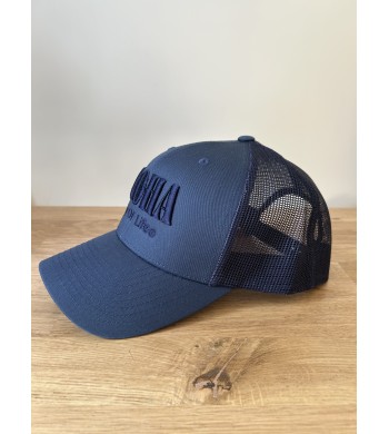 Casquette Trucker Bleu Marine Brodée ton sur ton Bleu Way of Life®
