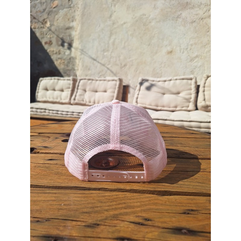 Casquette filet américaine Junior - Rose, Broderie Aloha Way of Life ®