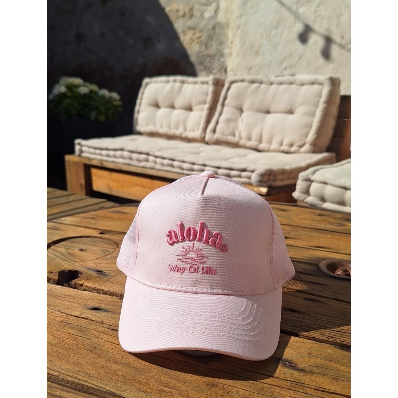 CASQUETTE JUNIOR ALOHA WAY OF LIFE ROSE