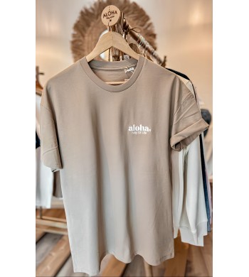 T-Shirt sable brodé ALOHA WAY OF LIFE ®